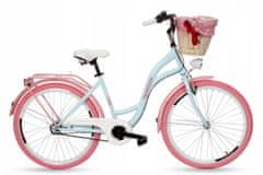 Goetze COLOURS dámské jízdní kolo, kola 28”, výška 160-185 cm, 3-rychlostní, modro-růžové