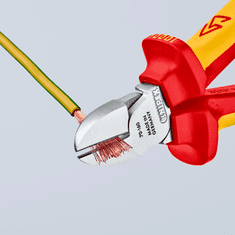Knipex Boční štípací kleště, elektrikářské, izolované 1000 V, 160 mm - KNIPEX 70 06 160
