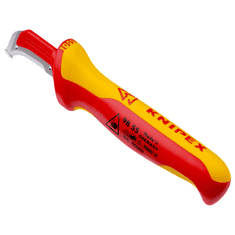 Knipex Nůž na odizolování kabelů, izolovaný 1000V, čepel 38 mm, s vodící patkou - KNIPEX 98 55