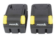 ASTA Aku úhlová bruska 125 mm, 18V Li-Ion 5,0 Ah, s bateriemi a nabíječkou - ASTA