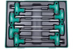 Jonnesway Sada nástrčných klíčů s T-rukojetí, velikost 6-13 mm, 8 ks v kazetě - JONNESWAY D725N08SP