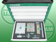 TESAM Hydraulický stahovák na vstřikovače CDI, HDI, HPI, velká sada s vozíkem - TESAM TS1500