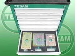 TESAM Hydraulický stahovák na vstřikovače CDI, HDI, HPI, velká sada s vozíkem - TESAM TS1500