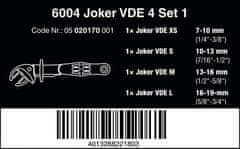 Wera Sada otevřených samonastavovacích klíčů Joker 6004 VDE, 7-19 mm, 4 ks - Wera 020170 
