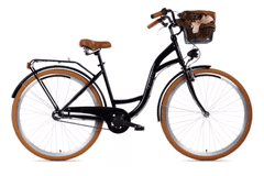 Goetze COLOURS dámské jízdní kolo, kola 28”, výška 160-185 cm, 3-rychlostní, černá hnědá Kola