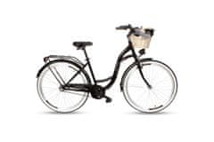 Goetze COLOURS dámské jízdní kolo, kola 28”, výška 160-185 cm, 3-rychlostní, černá bílá Kola