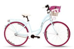 Goetze COLOURS dámské jízdní kolo, kola 28”, výška 160-185 cm, 3-rychlostní, modrá purpurová Kola