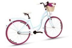 Goetze COLOURS dámské jízdní kolo, kola 28”, výška 160-185 cm, 3-rychlostní, modrá purpurová Kola