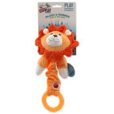 Hračka Let´s Play Junior lev oranžový 30cm
