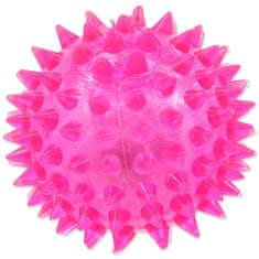 Dog Fantasy Hračka míček LED růžový 6cm