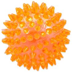 Dog Fantasy Hračka míček pískací oranžový 6cm