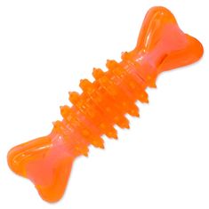 Dog Fantasy Hračka kost válec gumová oranžová 12cm