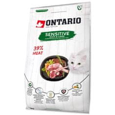 Ontario Krmivo Cat Sensitive/Derma 2kg