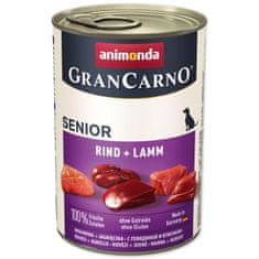 Animonda Konzerva Gran Carno Senior hovězí a jehně 400g
