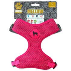 ACTIVE DOG Postroj Mellow L růžový 2x45-65cm