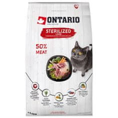 Ontario Krmivo Cat Sterilised Lamb 6,5kg