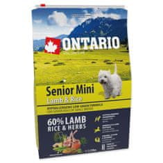Ontario Krmivo Senior Mini Lamb & Rice 2,25kg