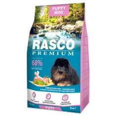 RASCO Krmivo Premium Puppy Mini kuře s rýží 3kg
