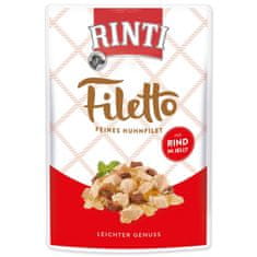 Rinti Kapsička Filetto Adult kuře a hovězí v želé 100g