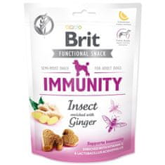 Brit Pochoutka Care Dog Functional Snack Immunity hmyz se zázvorem 150g