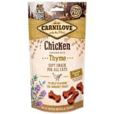 Carnilove Pochoutka Cat Soft Snack kuře s tymiánem 50g