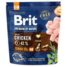 Brit Krmivo Premium by Nature Senior S+M 1kg