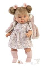 Llorens 42282 ALEXANDRA - realistická panenka se zvuky a měkkým látkovým tělem - 42 cm