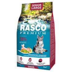 RASCO Krmivo Premium Senior Large kuře s rýží 3kg
