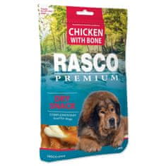 RASCO Pochoutka Premium kuřecím obalené kosti 80g