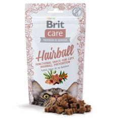 Brit Pochoutka Care Cat Snack Hairball 50g