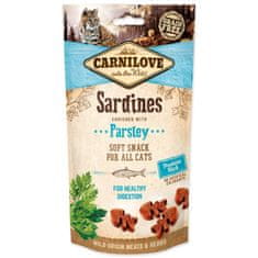 Carnilove Pochoutka Cat Soft Snack sardinky s petželí 50g