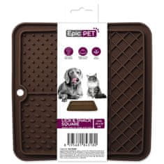 EPIC PET Podložka lízací Lick&Snack čtverec hnědý 20x20cm