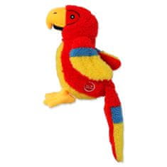 Dog Fantasy Hračka Recycled Toy papoušek pískací se šustícím ocasem 23cm