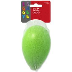 Dog Fantasy Hračka Eggy ball tvar vejce zelená 8x13cm
