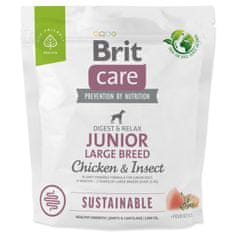 Brit Krmivo Care Dog Sustainable Junior Large Breed Chicken & Insect 1kg
