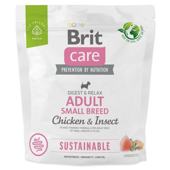 Brit Krmivo Care Dog Sustainable Adult Small Breed Chicken & Insect 1kg