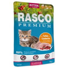 RASCO Kapsička Premium Kitten krůta s brusinkou 85g
