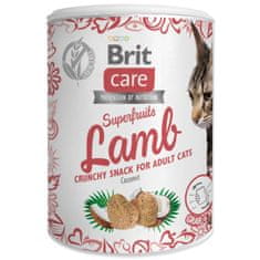 Brit Pochoutka Care Cat Snack Superfruits jehně 100g