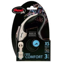 Flexi Vodítko New Comfort páska XS černé 3m