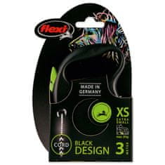 Flexi Vodítko Black Design lanko XS zelené 3m