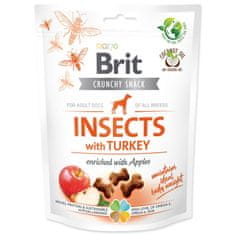 Brit Pochoutka Care Dog Crunchy Cracker Insects, krůta s jablky 200g