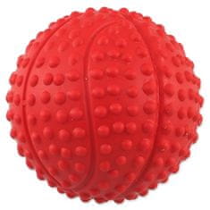 Dog Fantasy Hračka míček basketbal s bodlinami pískací mix barev 5,5cm