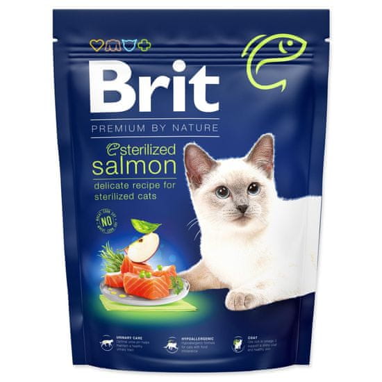 Brit Krmivo Premium by Nature Cat Sterilized Salmon 300g