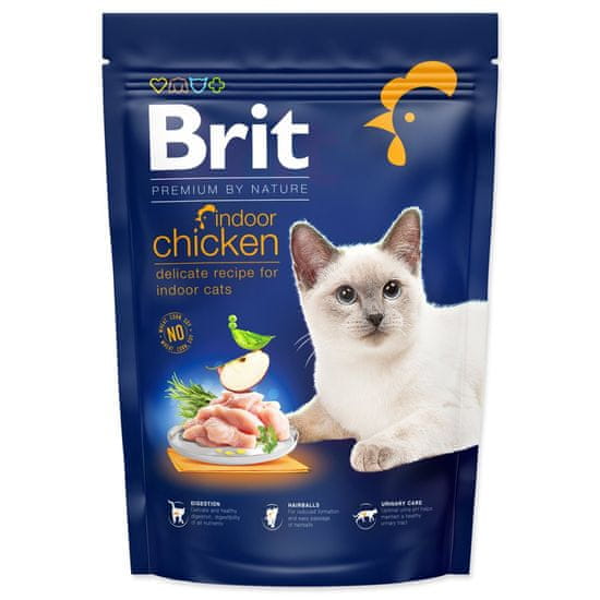 Brit Krmivo Premium by Nature Cat Indoor Chicken 800g