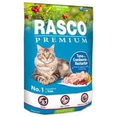 RASCO Krmivo Premium Sterilized tuňák s brusinkou a lichořeřišnicí 0,4kg