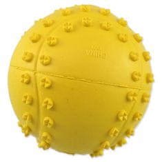 Dog Fantasy Hračka míček tenis s bodlinami pískací mix barev 6cm