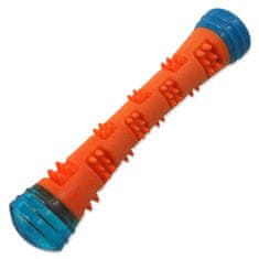 Dog Fantasy Hračka hůlka kouzelná svítící, pískací oranžovo-modrá 4,6x4,6x23cm
