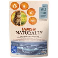 IAMS Kapsička Naturally Adult tuňák v omáčce 85g