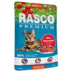 RASCO Kapsička Premium Adult hovězí s rajčaty a bylinkami 85g