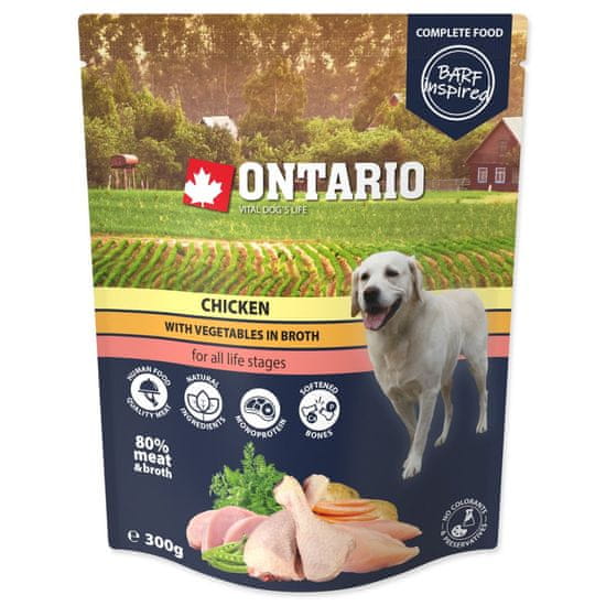 Ontario Kapsička kuře se zeleninou ve vývaru 300g